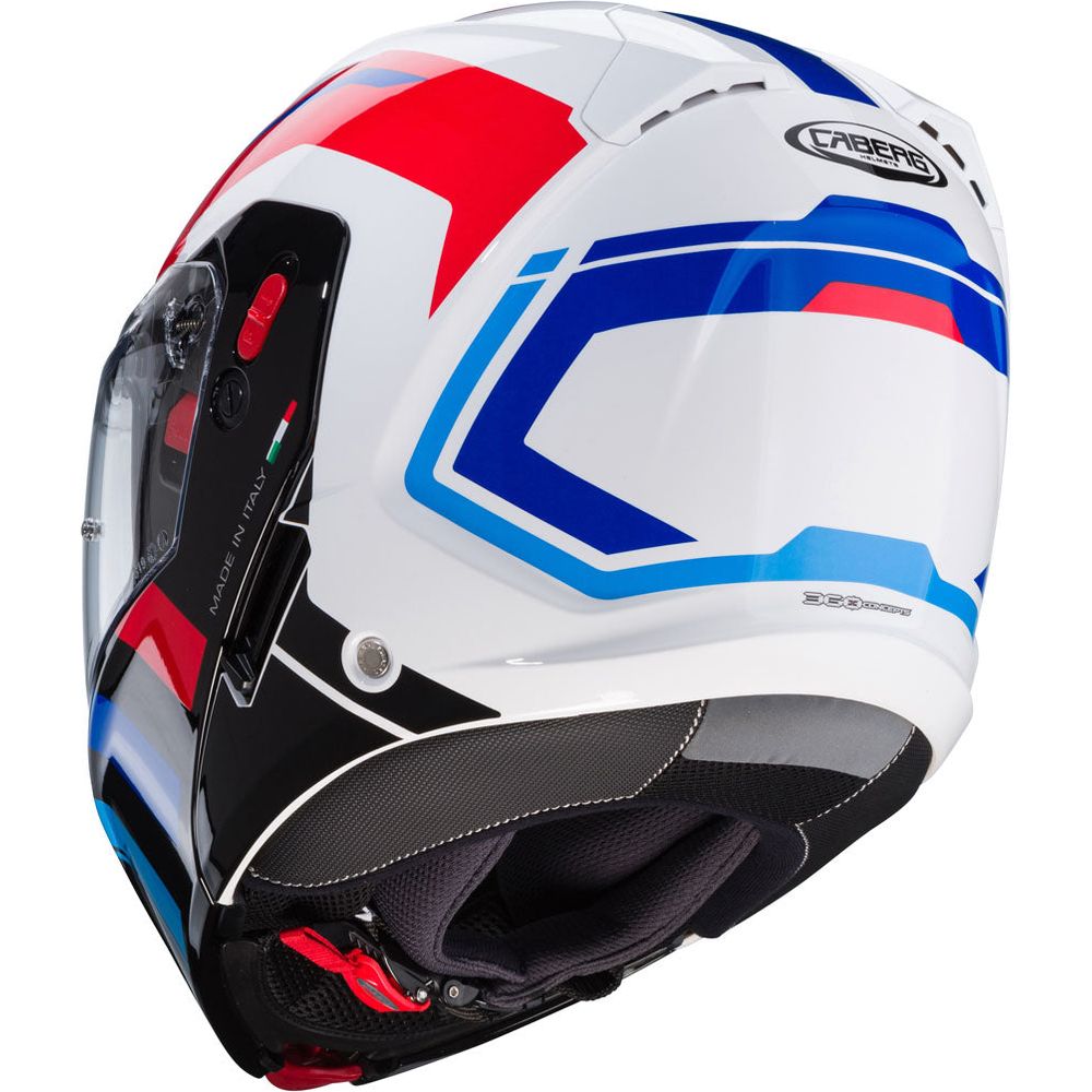 Caberg Horus X Road Flip-Up Helmet White / Red / Blue  - FREE UK Shipping, FREE 365 Day Returns | Moto Central