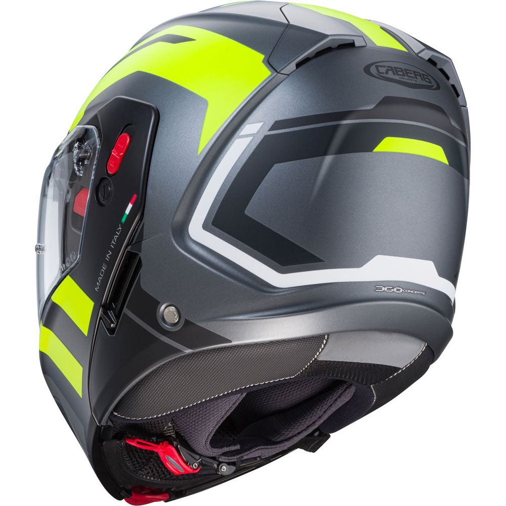 Caberg Horus X Road Flip-Up Helmet Matt Gun / Fluo Yellow / Black  - FREE UK Shipping, FREE 365 Day Returns | Moto Central