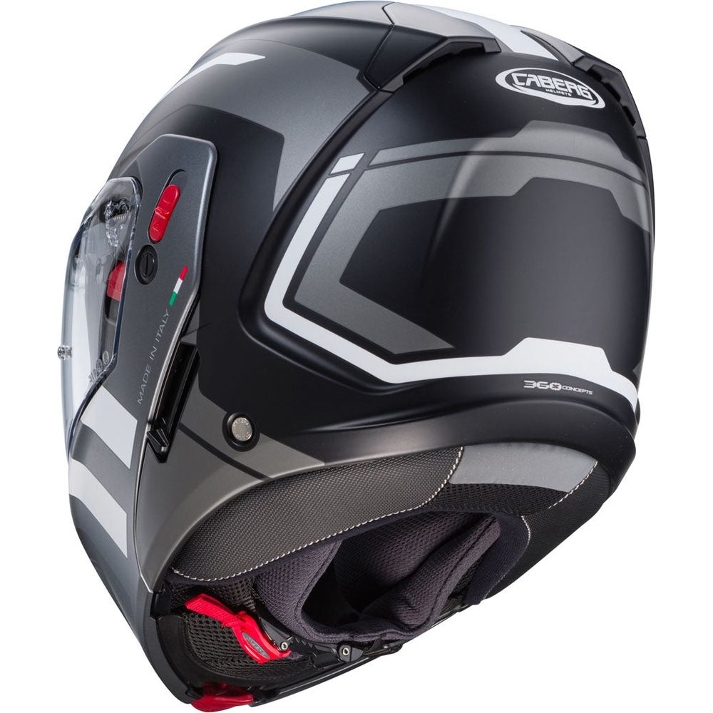 Caberg Horus X Road Flip-Up Helmet Matt Black / Gun / White  - FREE UK Shipping, FREE 365 Day Returns | Moto Central