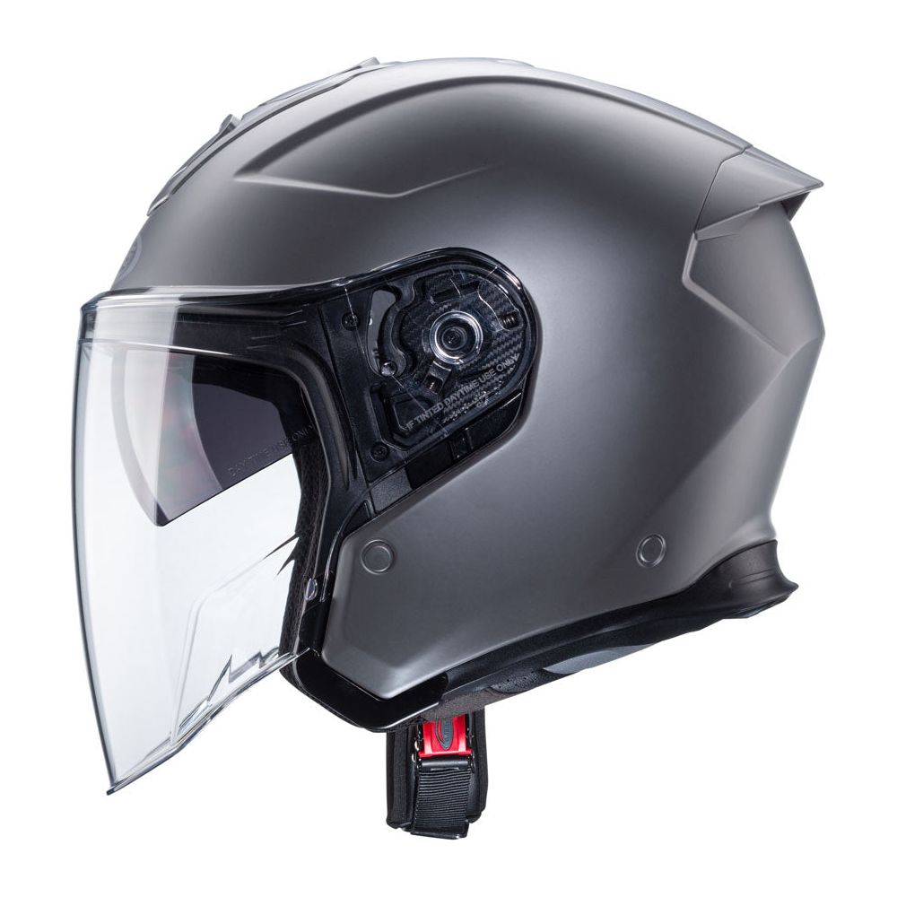 Caberg Flyon 2 Plain Open Face Helmet Matt Grey  - FREE UK Shipping, FREE 365 Day Returns | Moto Central