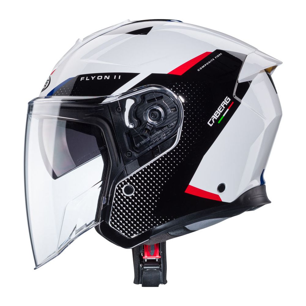 Caberg Flyon 2 Boss Open Face Helmet White / Black / Red / Blue  - FREE UK Shipping, FREE 365 Day Returns | Moto Central