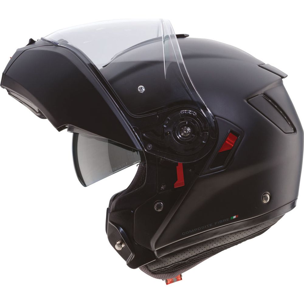 Caberg Levo X Plain Flip-Up Helmet Matt Black  - FREE UK Shipping, FREE 365 Day Returns | Moto Central