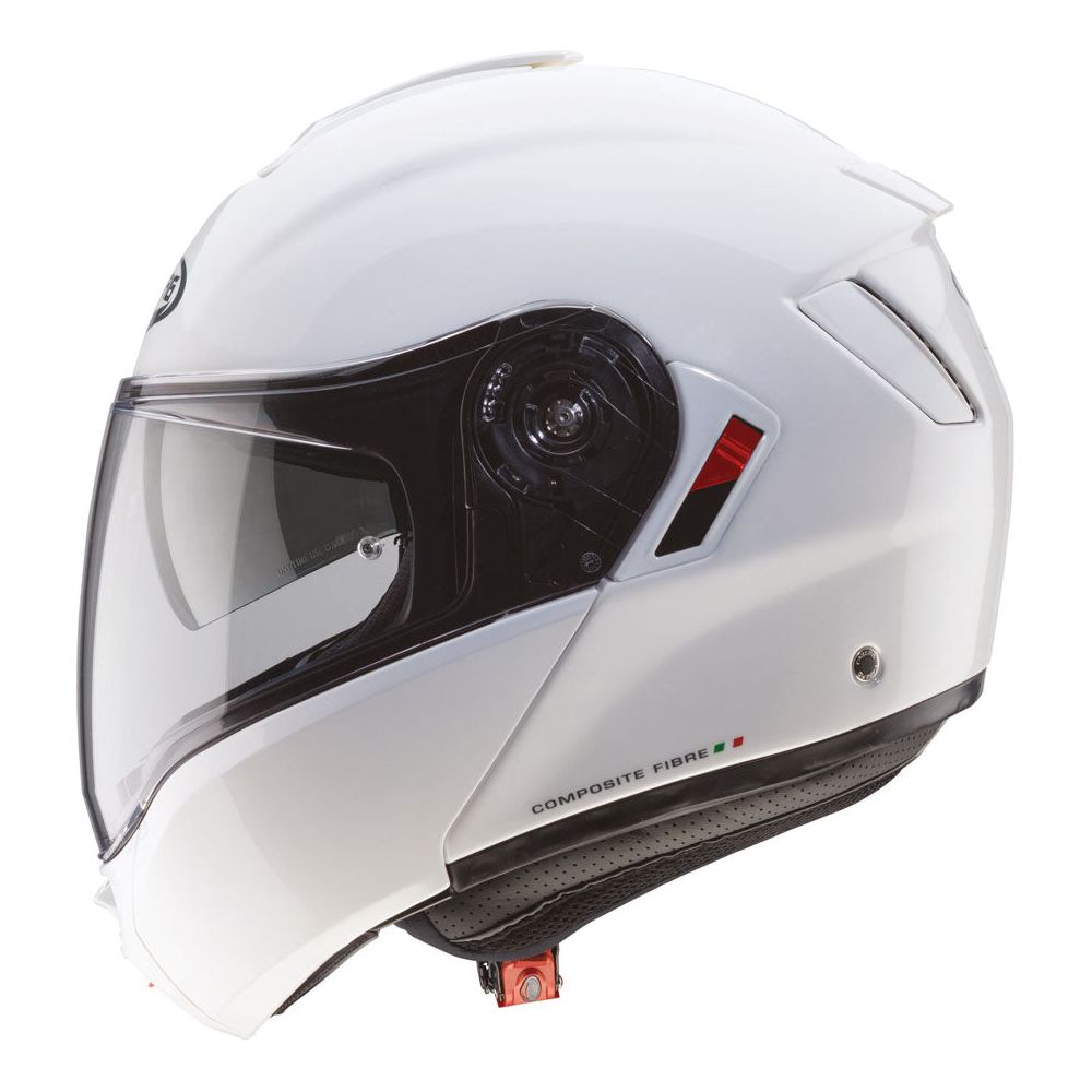 Caberg Levo X Plain Flip-Up Helmet White  - FREE UK Shipping, FREE 365 Day Returns | Moto Central