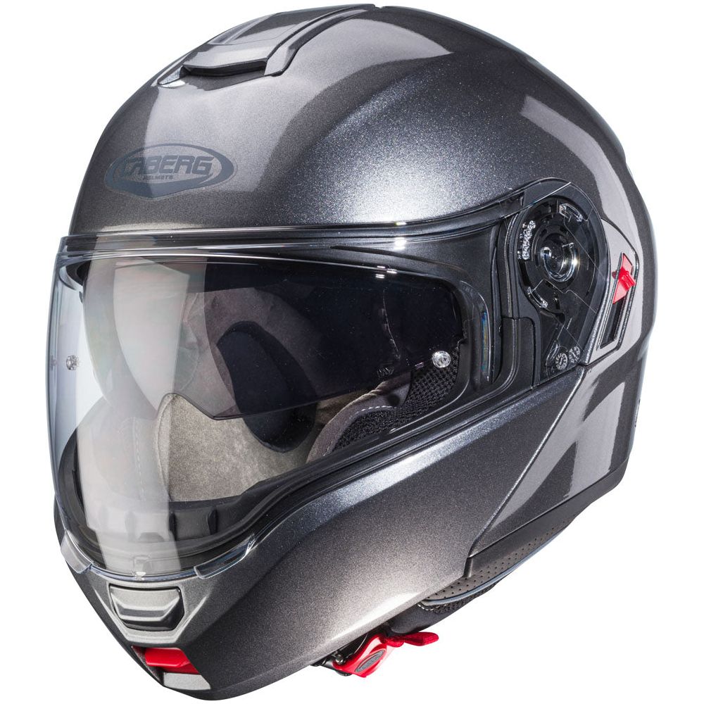 Caberg Levo X Plain Flip-Up Helmet Metal Grey