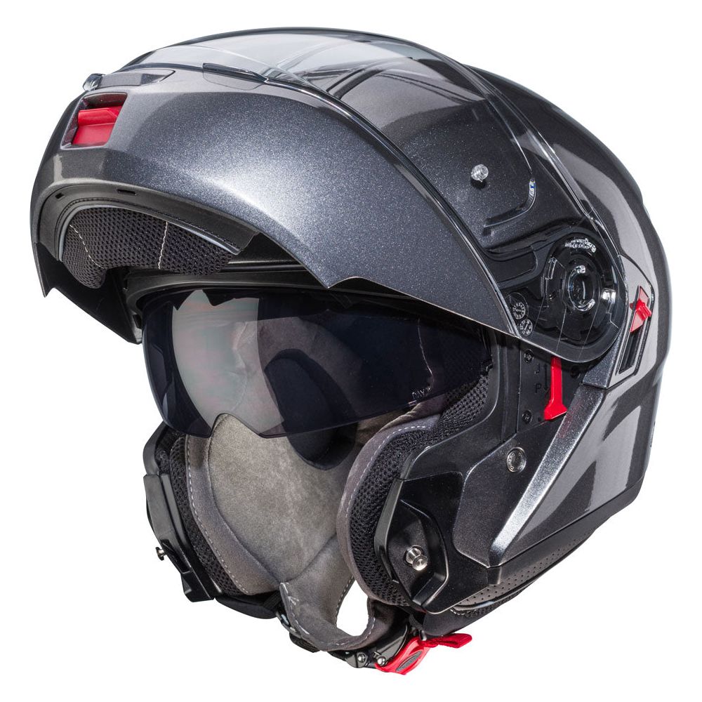 Caberg Levo X Plain Flip-Up Helmet Metal Grey