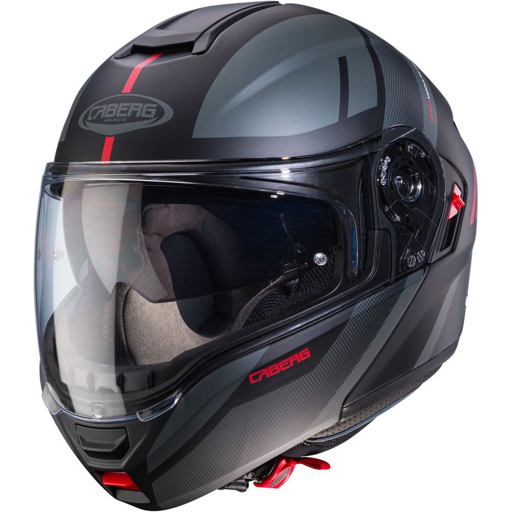 Caberg Levo X Manta Flip-Up Helmet Matt Black / Anthracite / Red