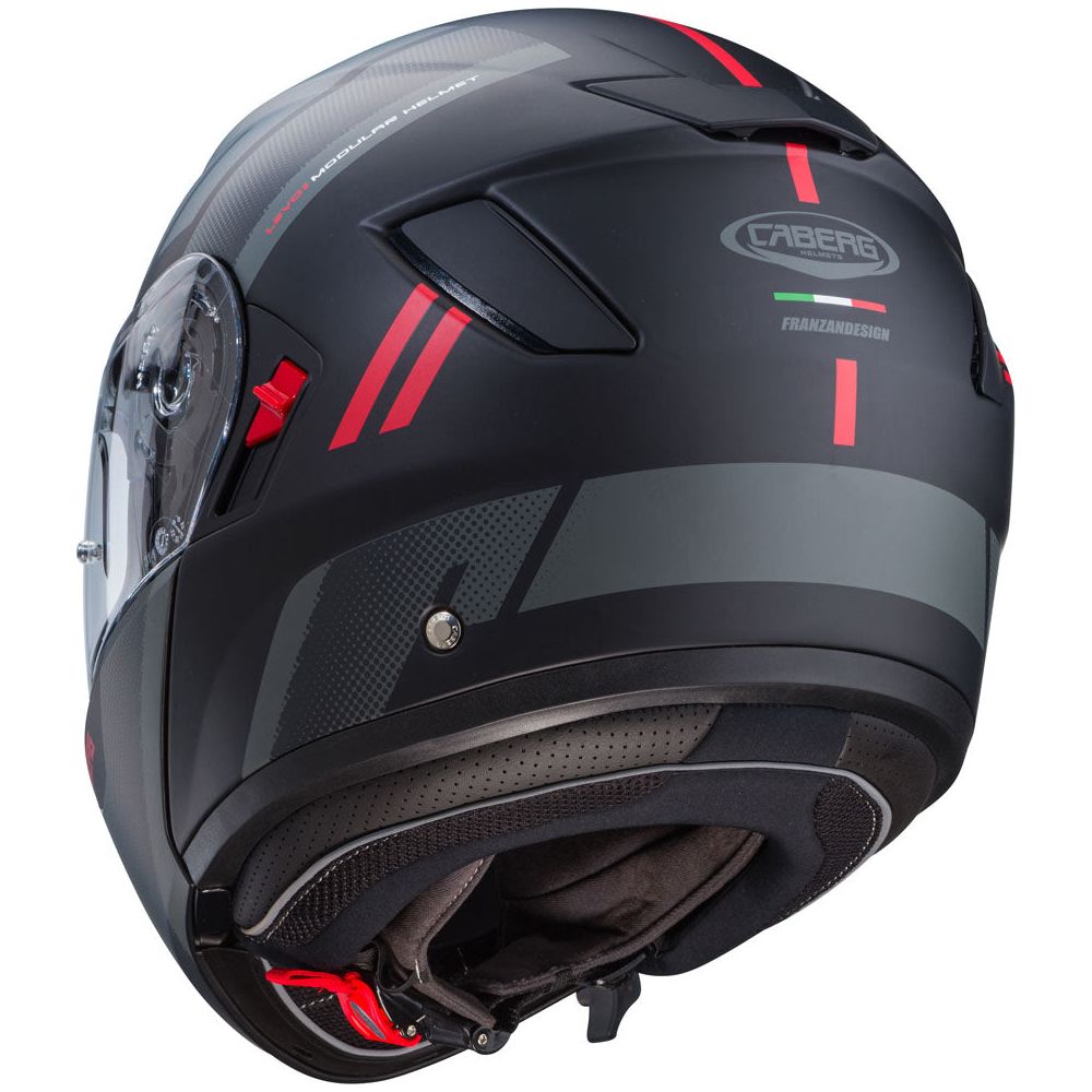 Caberg Levo X Manta Flip-Up Helmet Matt Black / Anthracite / Red