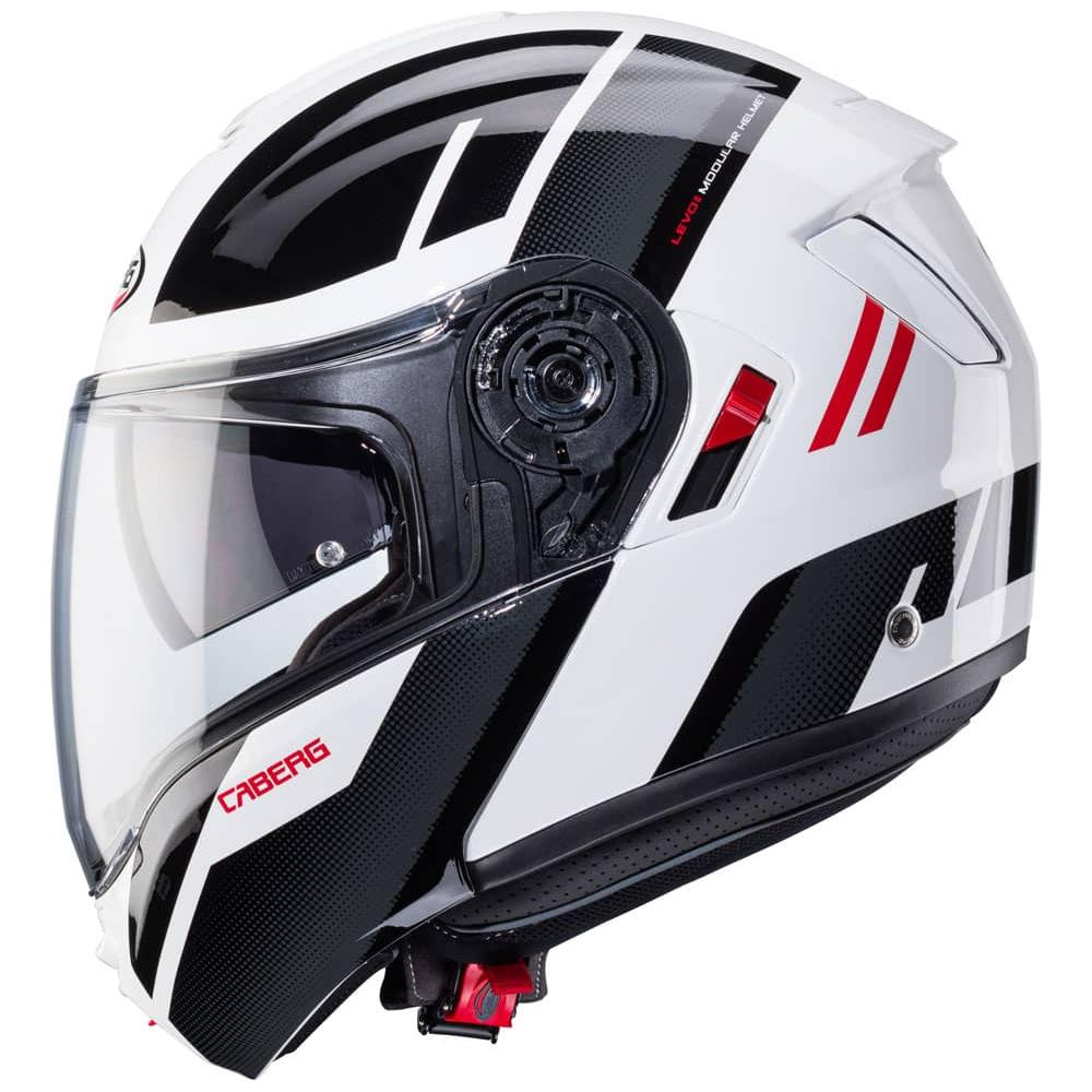 Caberg Levo X Manta Flip-Up Helmet White / Anthracite / Red