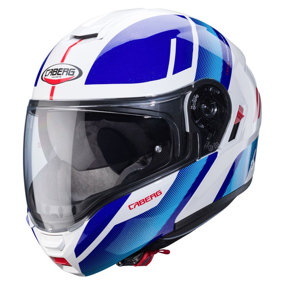 Caberg Levo X Manta Flip-Up Helmet White / Blue / Red