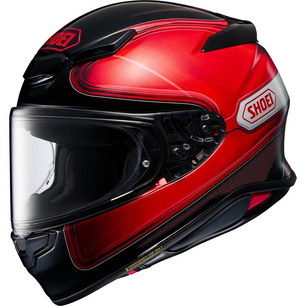 Shoei NXR2 Sheen TC1 Full Face Helmet Red - FREE UK Shipping, FREE 365 Day Returns | Moto Central