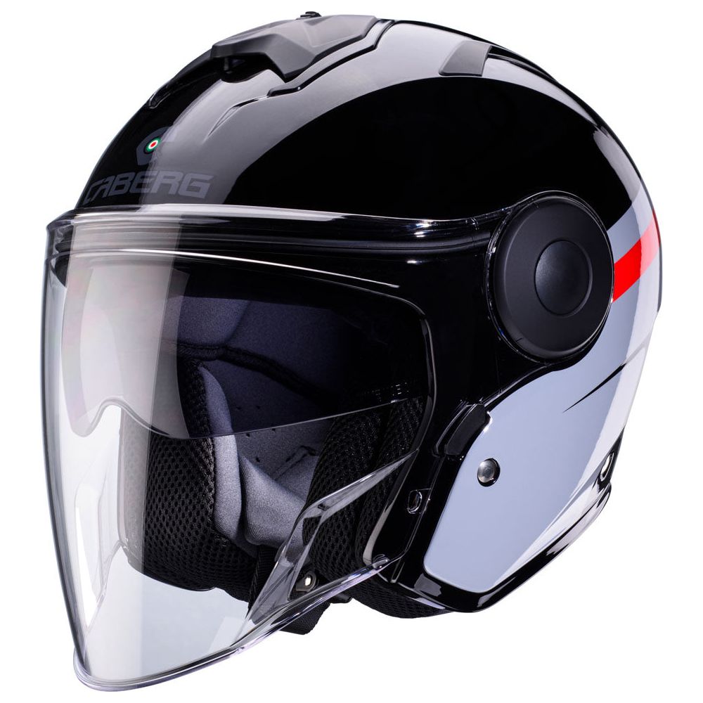 Caberg Soho Open Face Helmet Zephir Black / Grey / Red