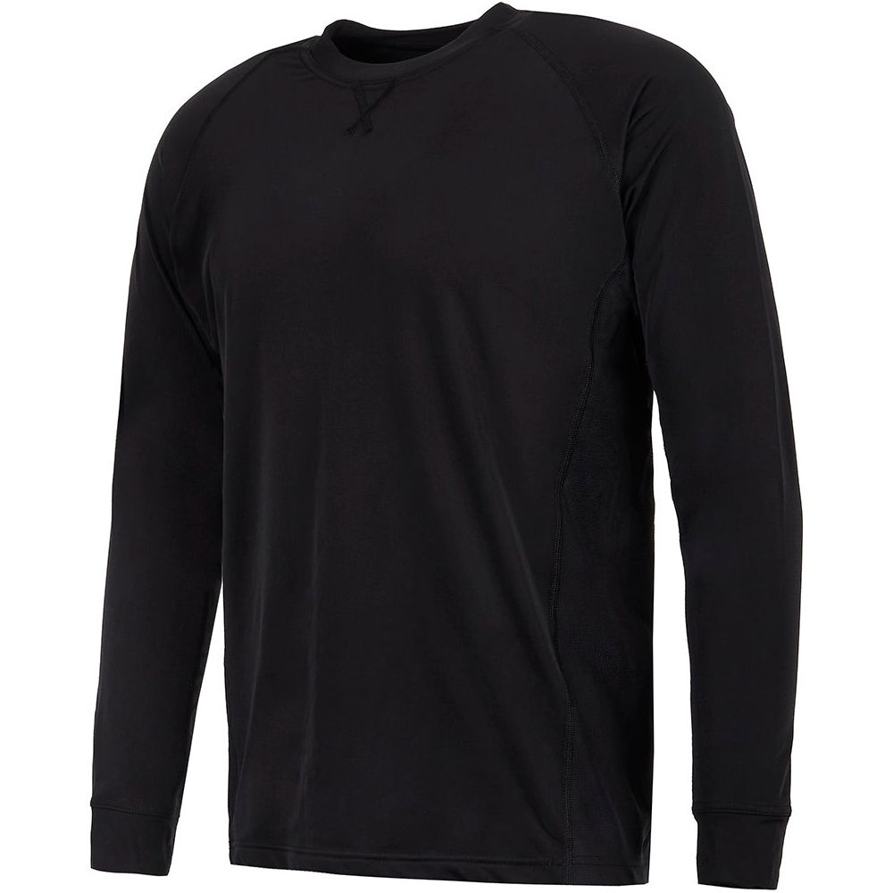 Spada Crucible Crew Long Sleeves Base Layer T-Shirt Black / Petrol - FREE UK Shipping, FREE 365 Day Returns | Moto Central