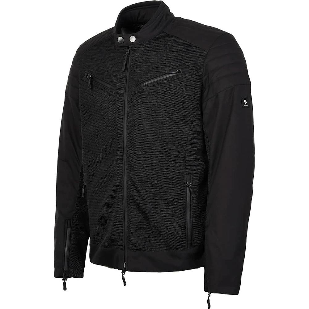 Spada Cafe Air CE Textile Jacket Black - FREE UK Shipping, FREE 365 Day Returns | Moto Central