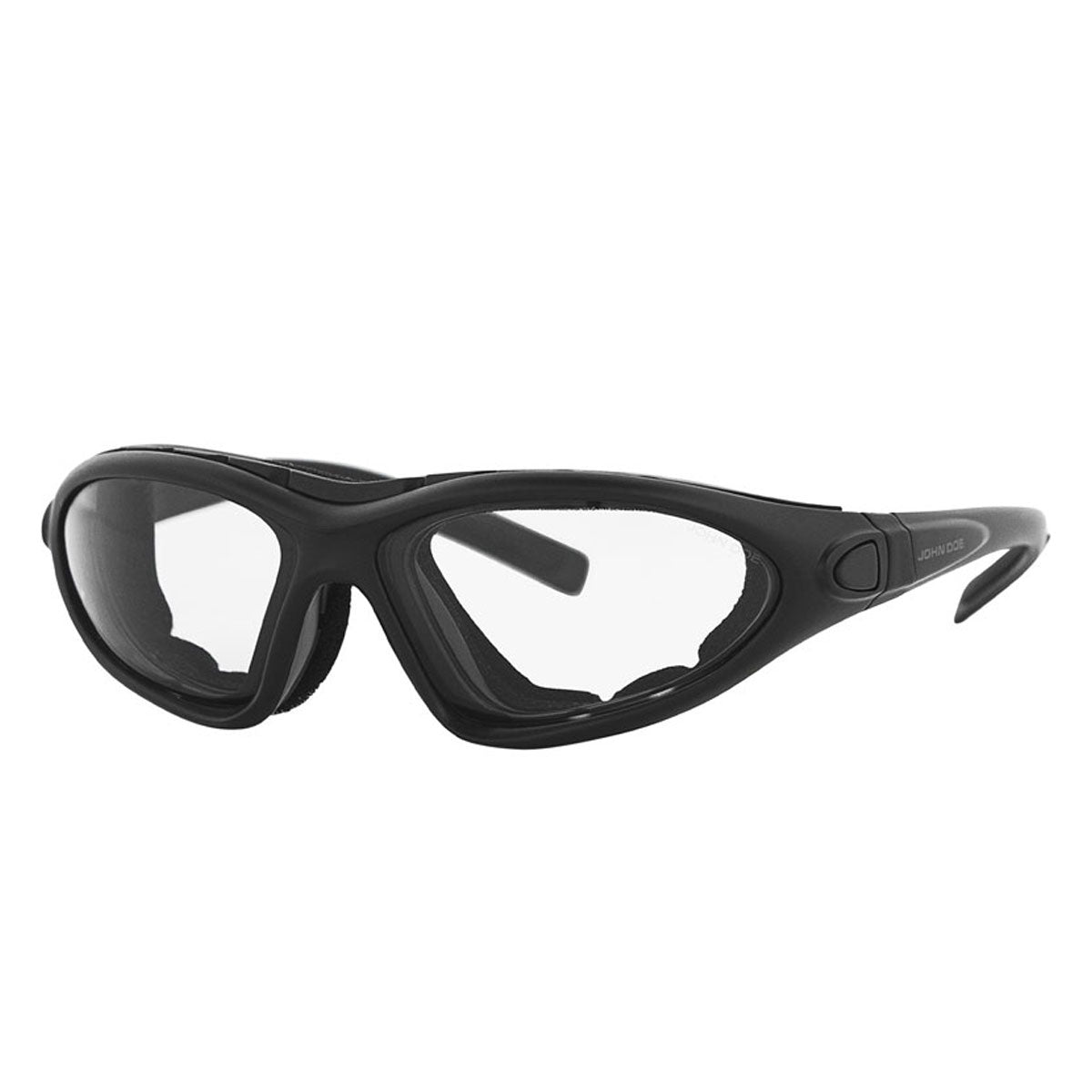 John Doe Five Star Photochromatic Sunglasses Black With Clear Lenses