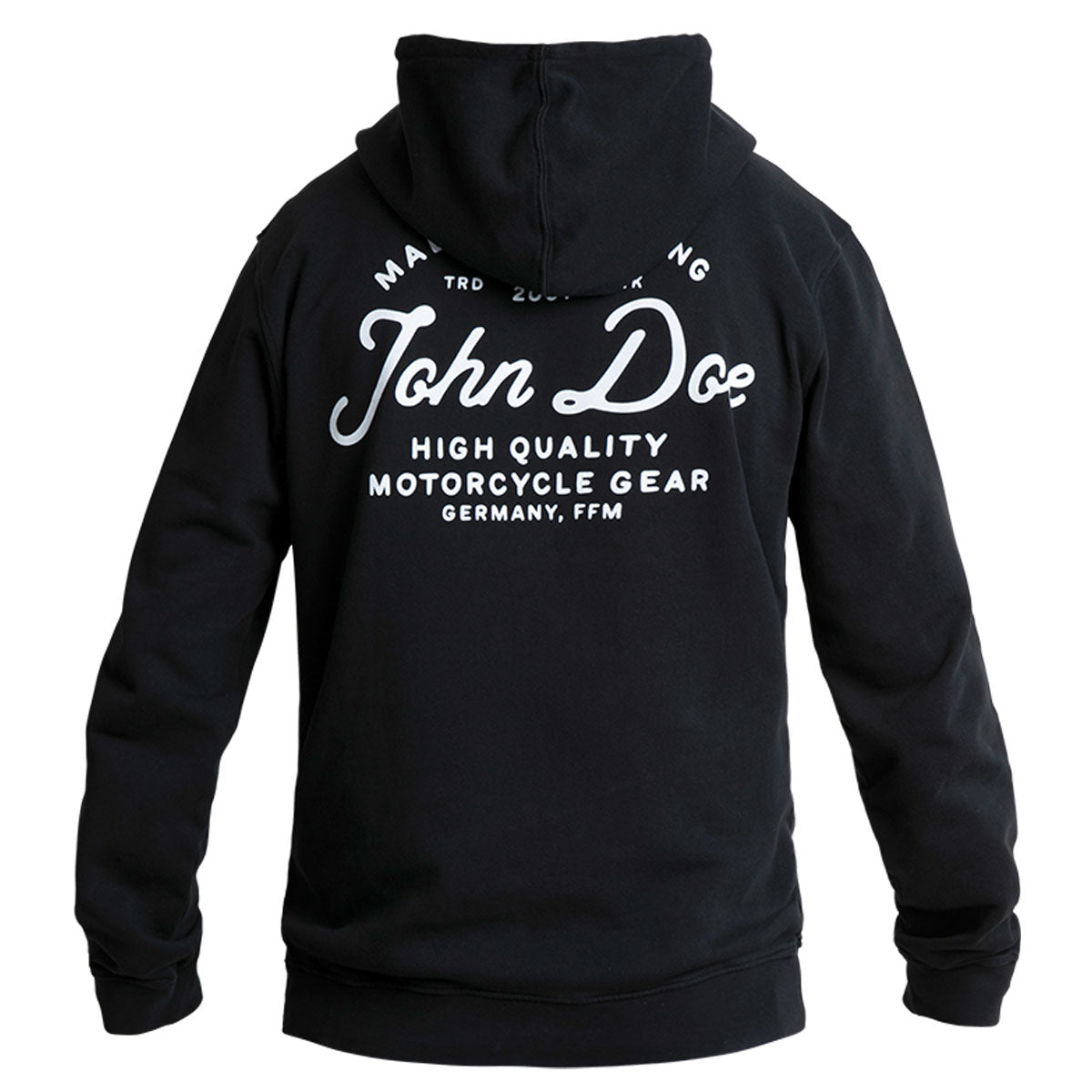 John Doe JD Lettering Casual Hoodie Black