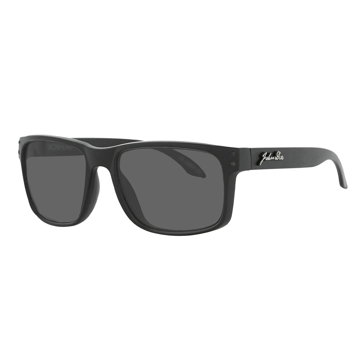 John Doe Ironhead Sunglasses Black With Grey Lenses