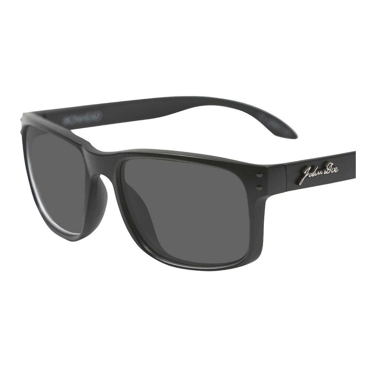 John Doe Ironhead Sunglasses Black With Grey Lenses