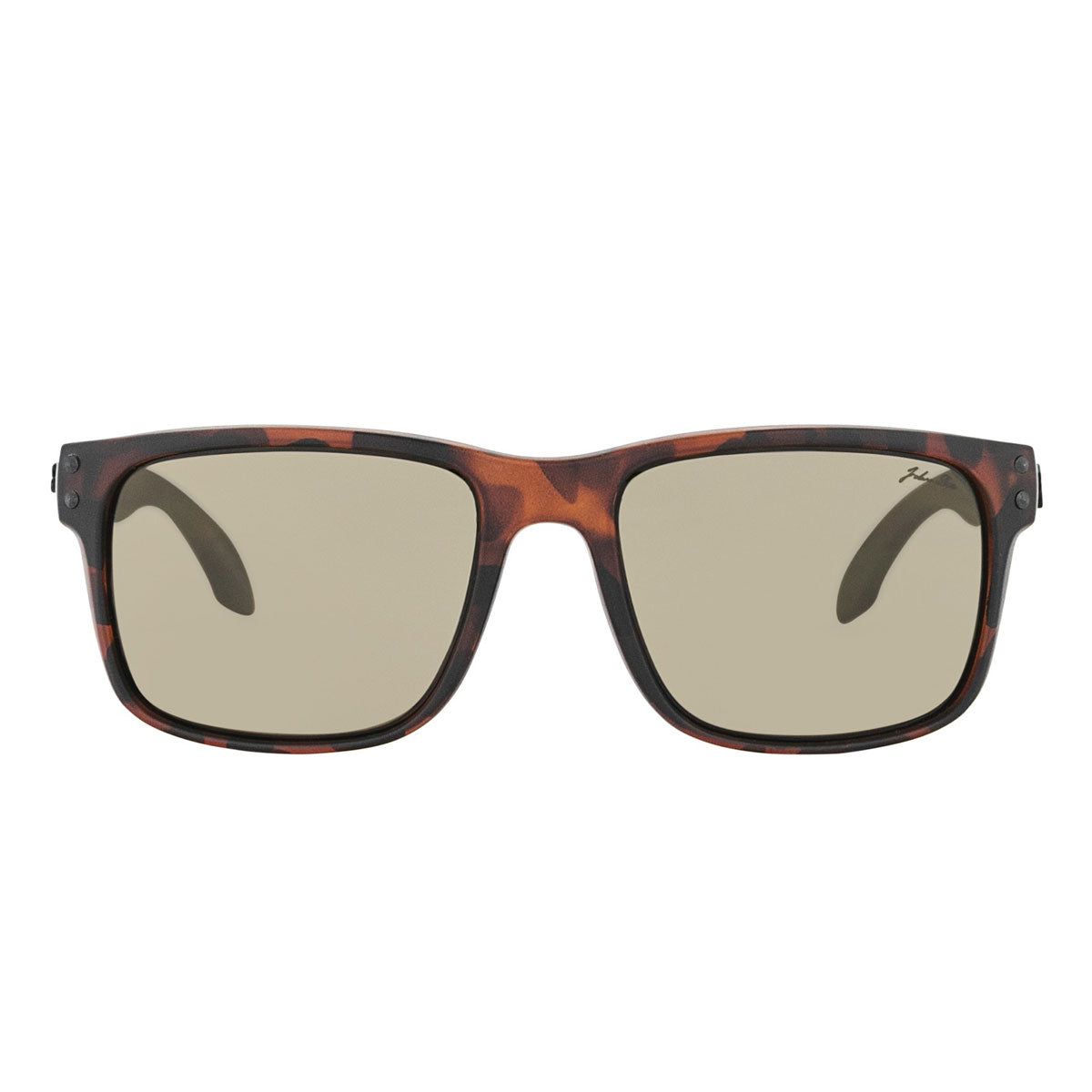 John Doe Ironhead Horn Sunglasses Brown With Grey Lenses