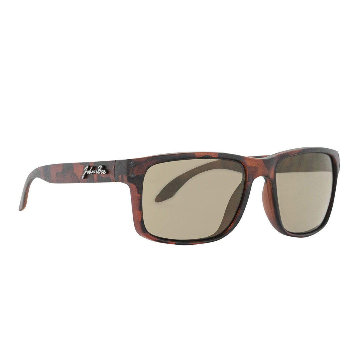 John Doe Ironhead Horn Sunglasses Brown With Grey Lenses