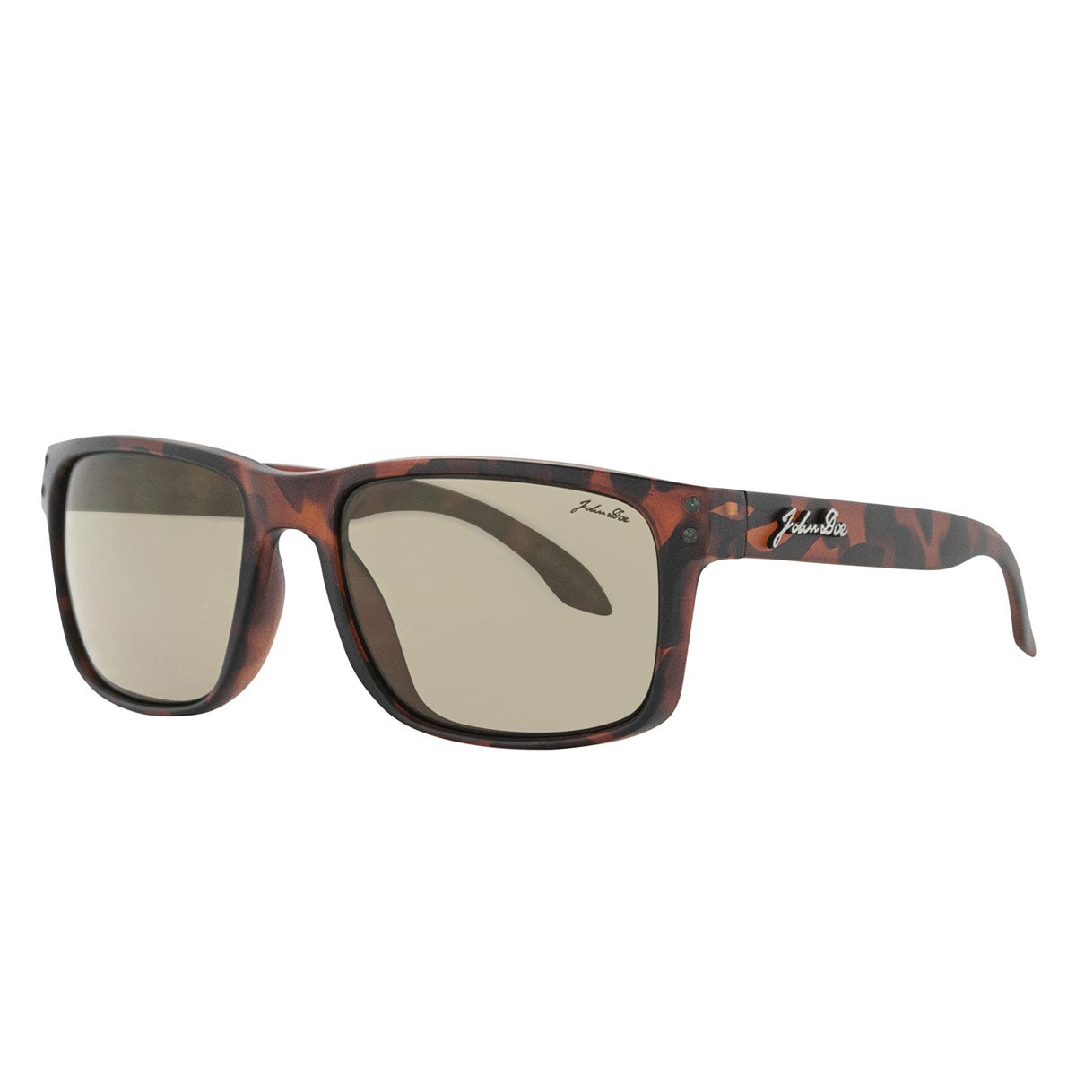 John Doe Ironhead Horn Sunglasses Brown With Grey Lenses