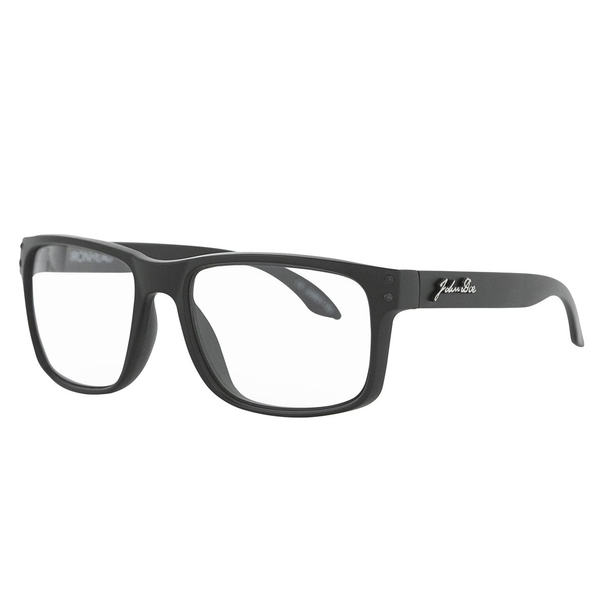 John Doe Ironhead Photochromic Sunglasses Black With Clear Lenses