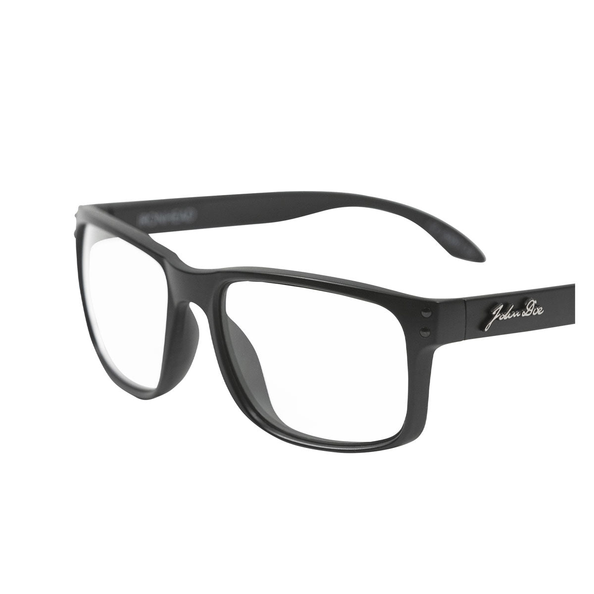 John Doe Ironhead Photochromic Sunglasses Black With Clear Lenses