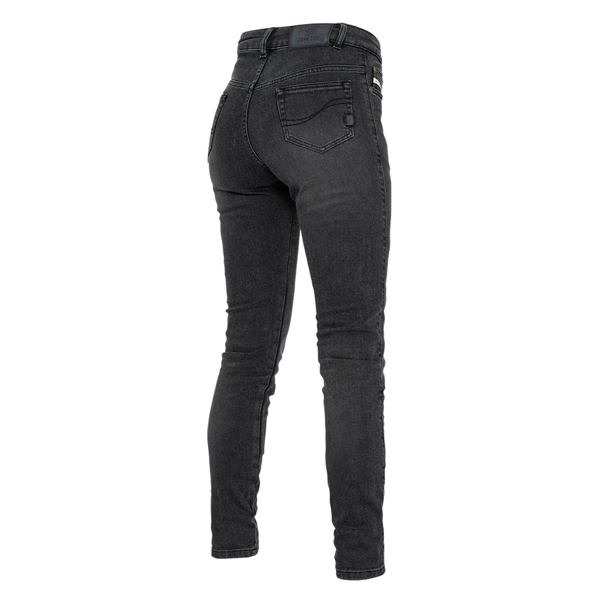 John Doe Jane High Mono Ladies Riding Denim Jeans With XTM Fiber Used Black - FREE UK Shipping, FREE 365 Day Returns | Moto Central