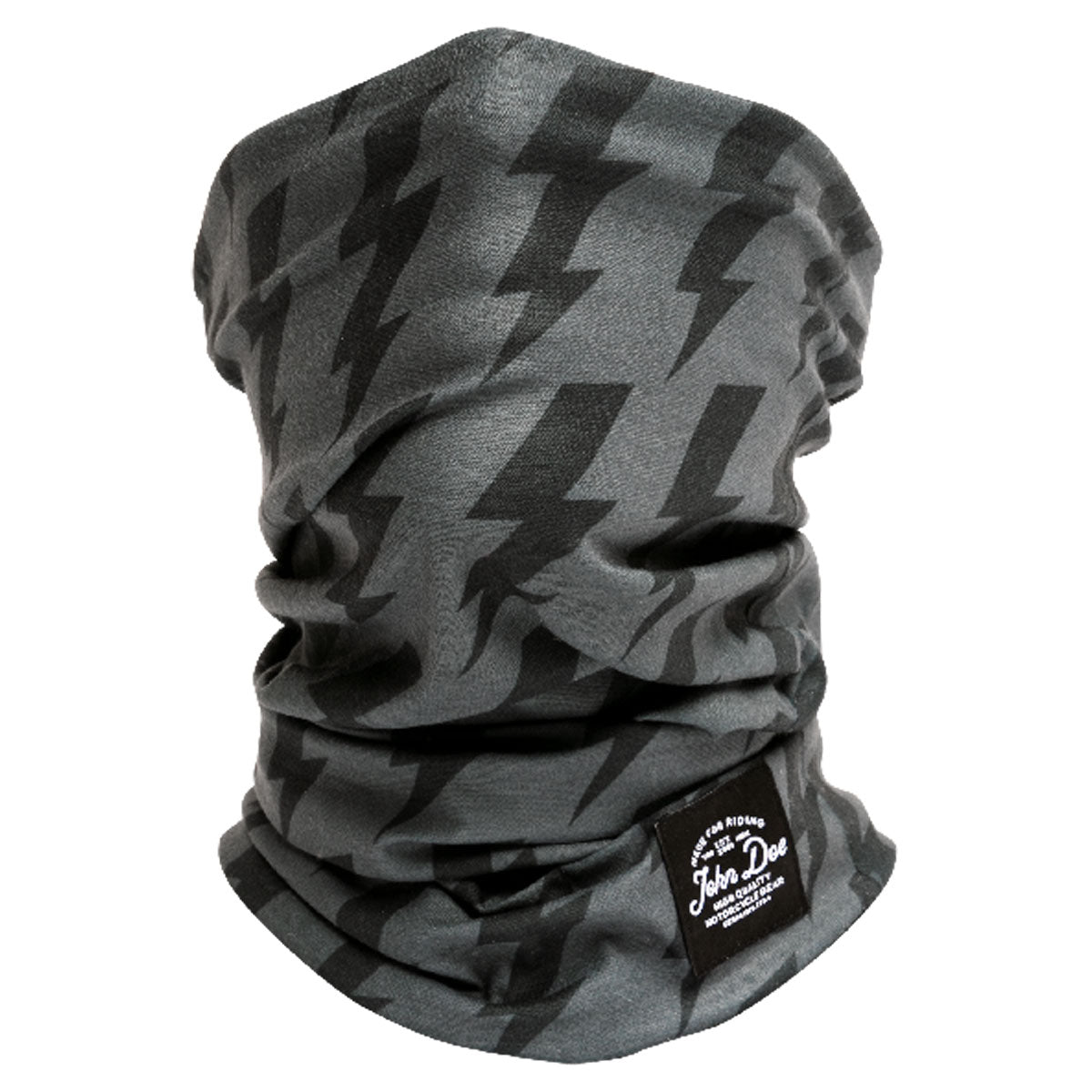 John Doe Multifunctional Neck Tube Flash Black / Grey  - FREE UK Shipping, FREE 365 Day Returns | Moto Central