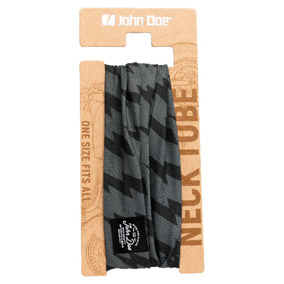 John Doe Multifunctional Neck Tube Flash Black / Grey  - FREE UK Shipping, FREE 365 Day Returns | Moto Central