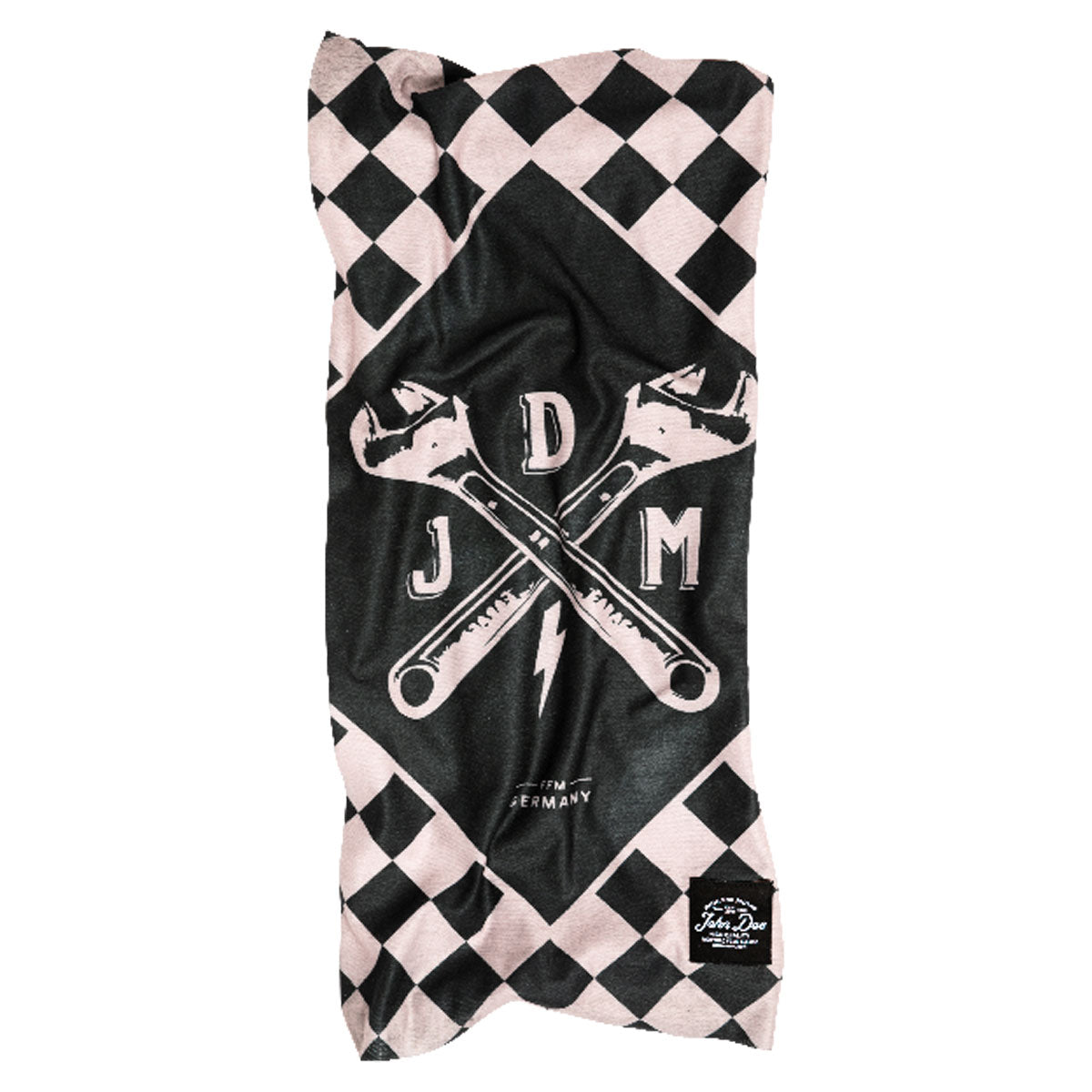 John Doe Multifunctional Neck Tube Classic JDM Flag Black / Cream - FREE UK Shipping, FREE 365 Day Returns | Moto Central