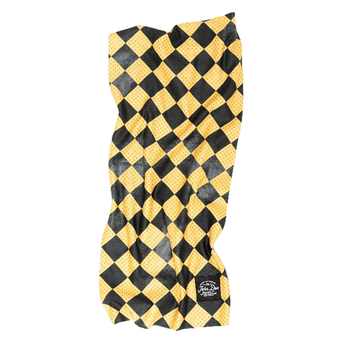 John Doe Multifunctional Neck Tube Race Flag Yellow / Black