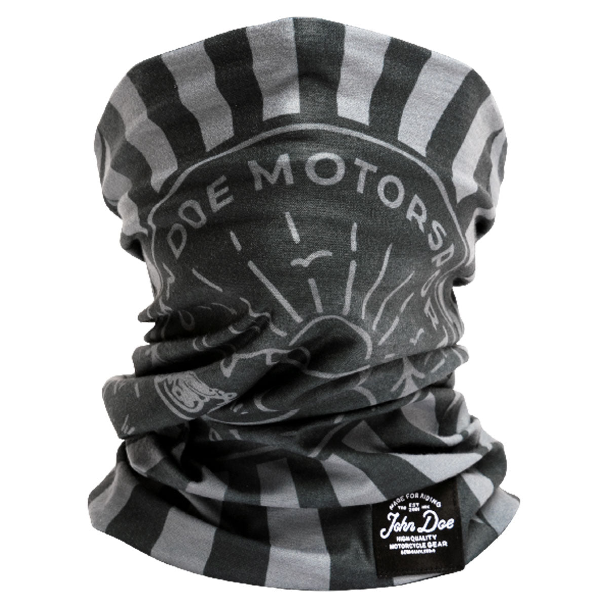 John Doe Multifunctional Neck Tube Springfield Black / Grey - FREE UK Shipping, FREE 365 Day Returns | Moto Central