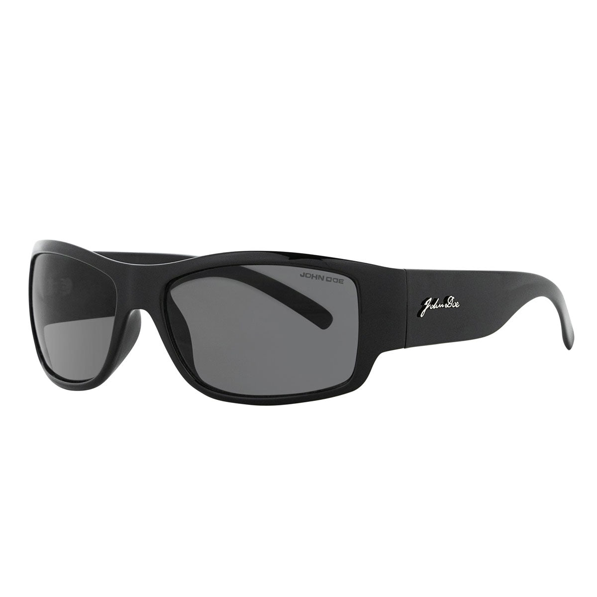 John Doe Kamikaze Sunglasses Black With Dark Grey Lenses