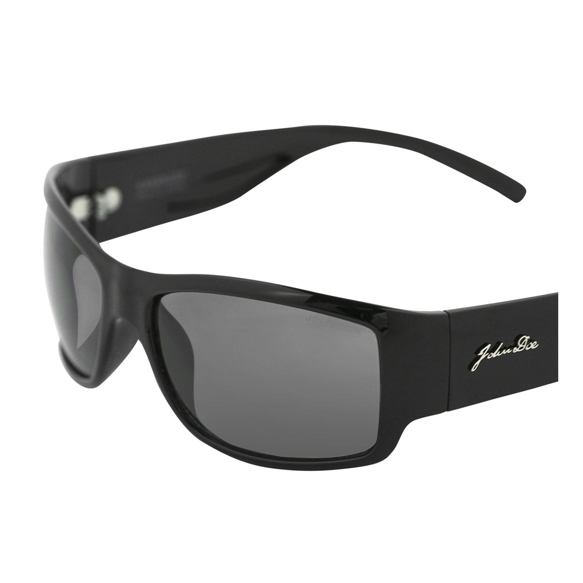 John Doe Kamikaze Sunglasses Black With Dark Grey Lenses