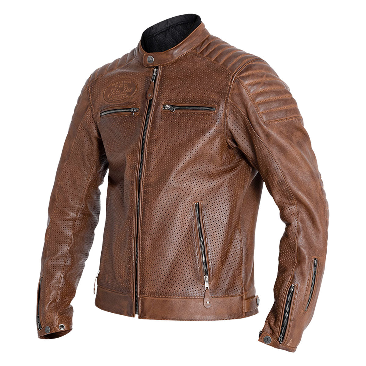 John Doe Storm Leather Jacket Tobacco