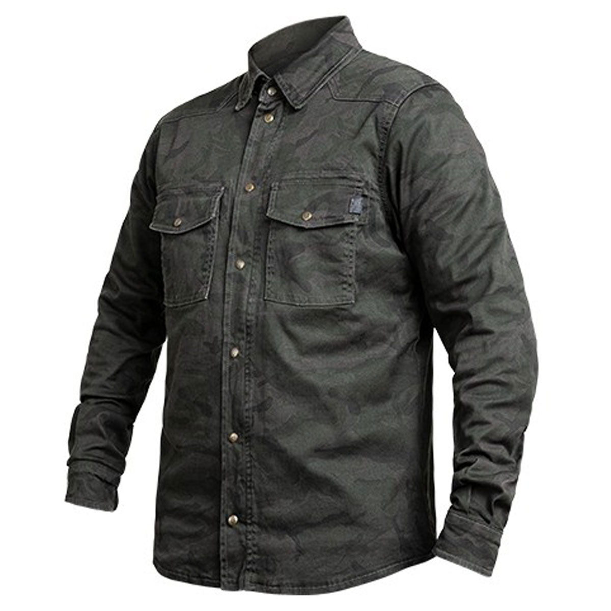 John Doe Motoshirt Protective Riding Overshirt With XTM Fiber Camo Grey