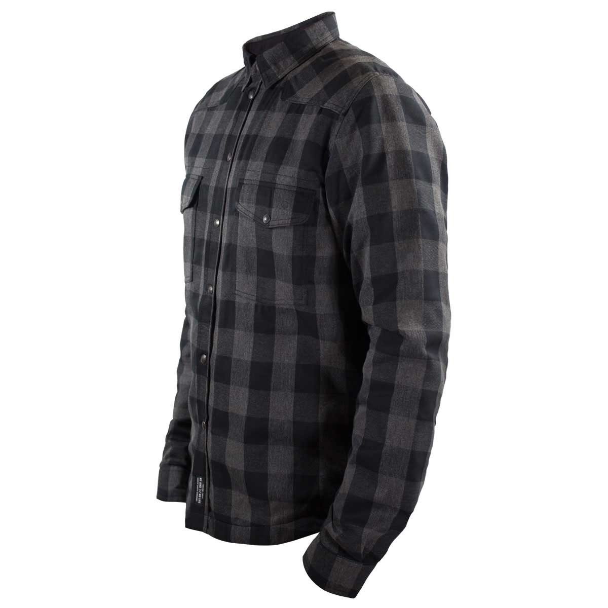 John Doe Motoshirt Protective Overshirt With XTM Fiber Grey / Black  - FREE UK Shipping, FREE 365 Day Returns | Moto Central