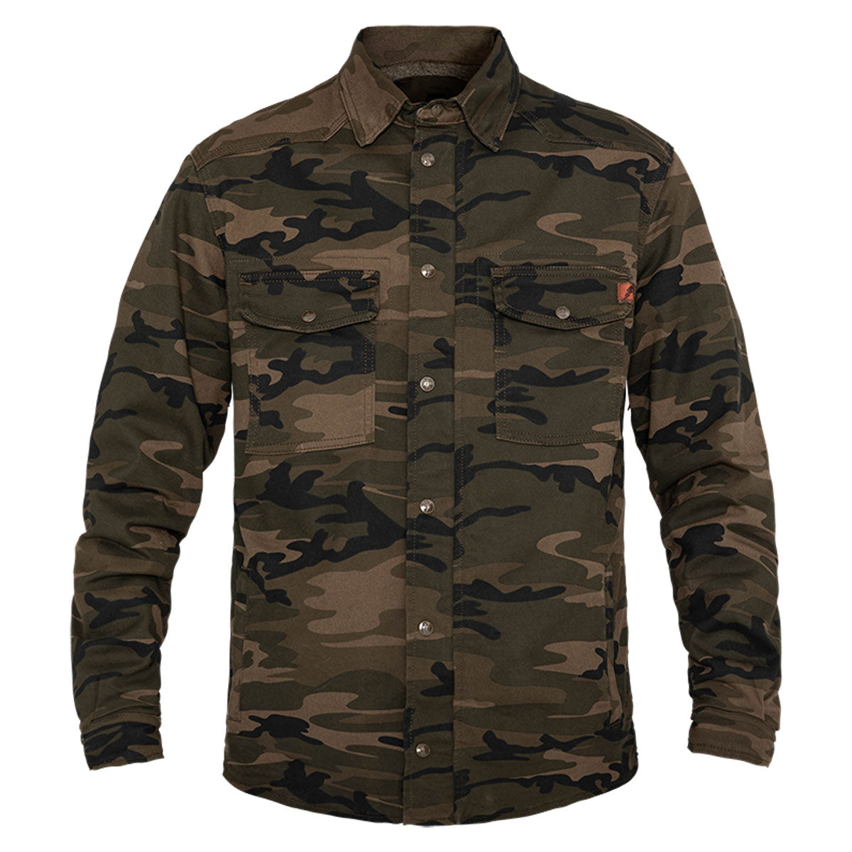 John Doe Motoshirt Protective Overshirt With XTM Fiber New Camouflage Brown