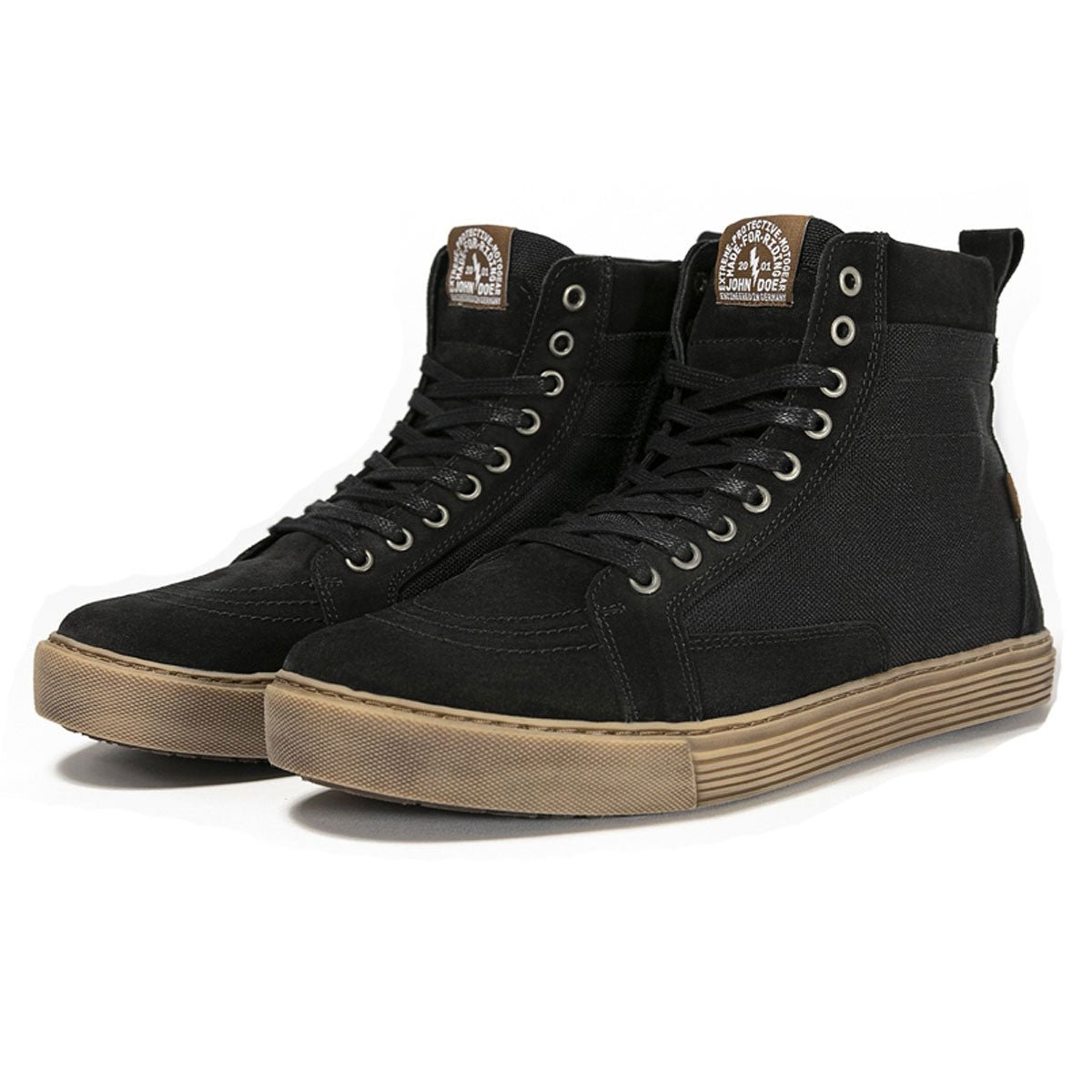 John Doe Neo Riding Sneakers Black / Brown - FREE UK Shipping, FREE 365 Day Returns | Moto Central