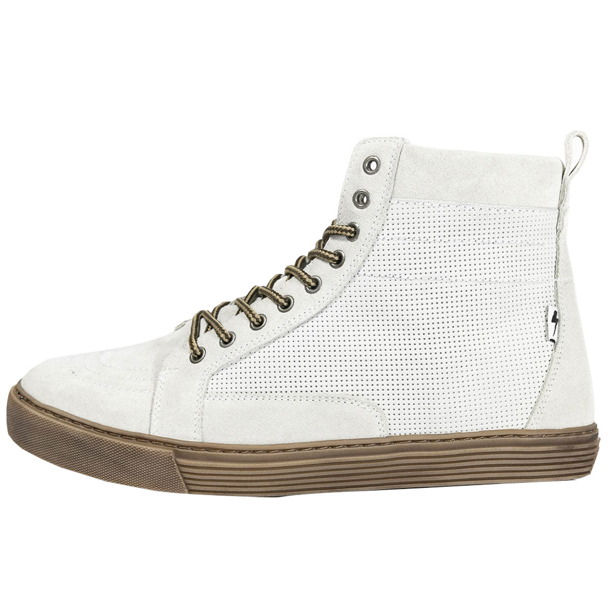 John Doe Neo Riding Sneakers White / Brown  - FREE UK Shipping, FREE 365 Day Returns | Moto Central