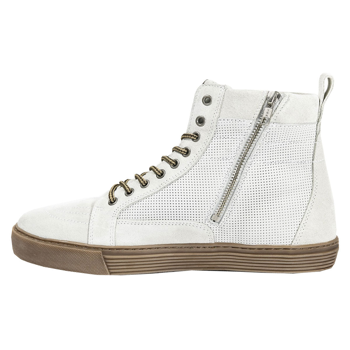 John Doe Neo Riding Sneakers White / Brown  - FREE UK Shipping, FREE 365 Day Returns | Moto Central