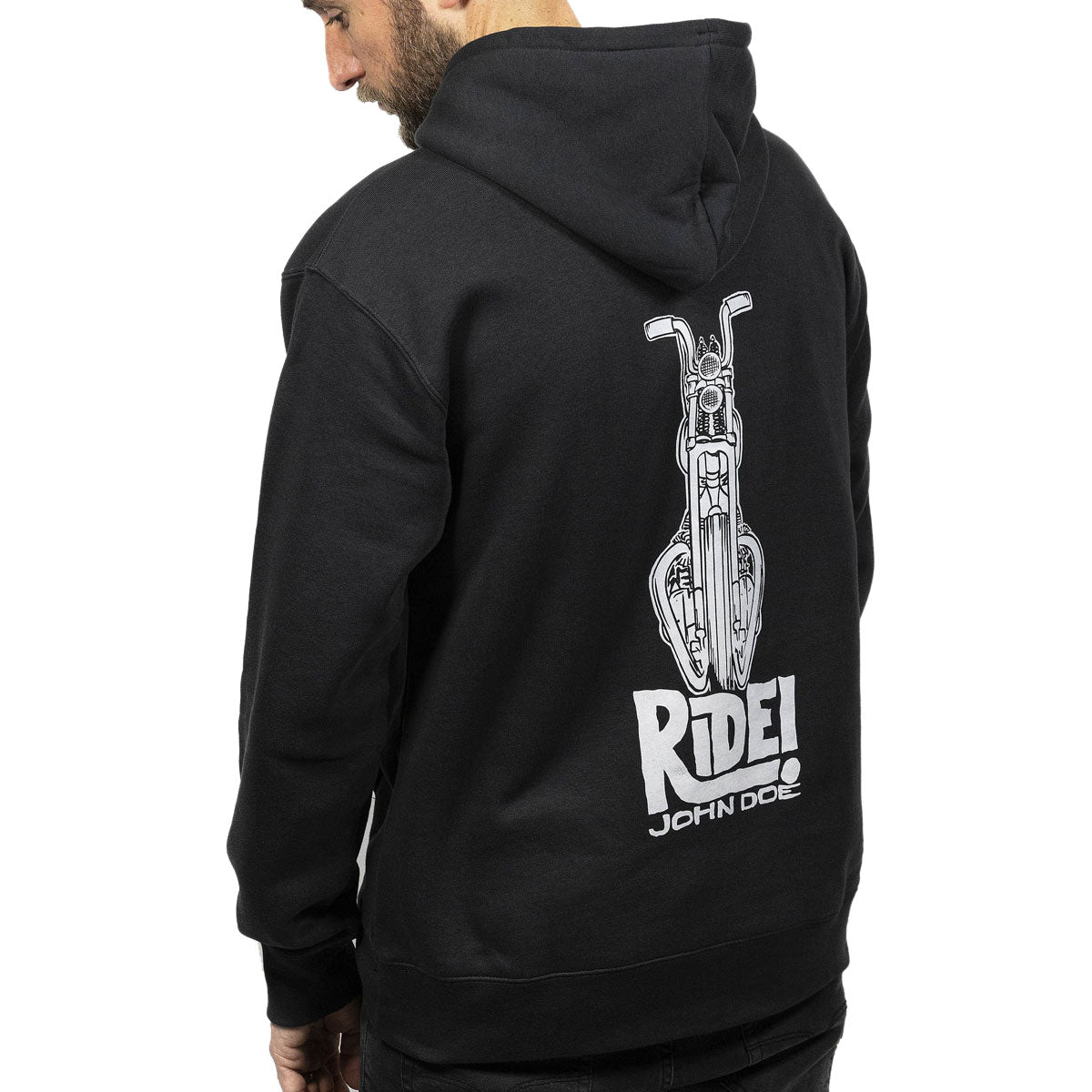 John Doe Ride Casual Hoodie Black