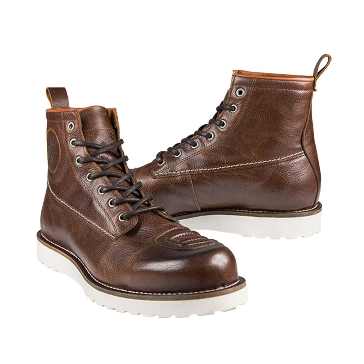 John Doe Iron Boots With XTM Fiber Brown - FREE UK Shipping, FREE 365 Day Returns | Moto Central