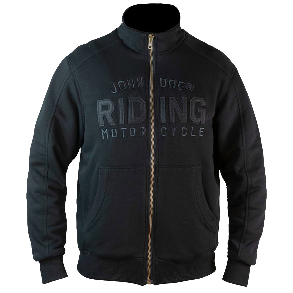 John Doe Stand Up Neck Riding Hoodie Black With XTM Fiber