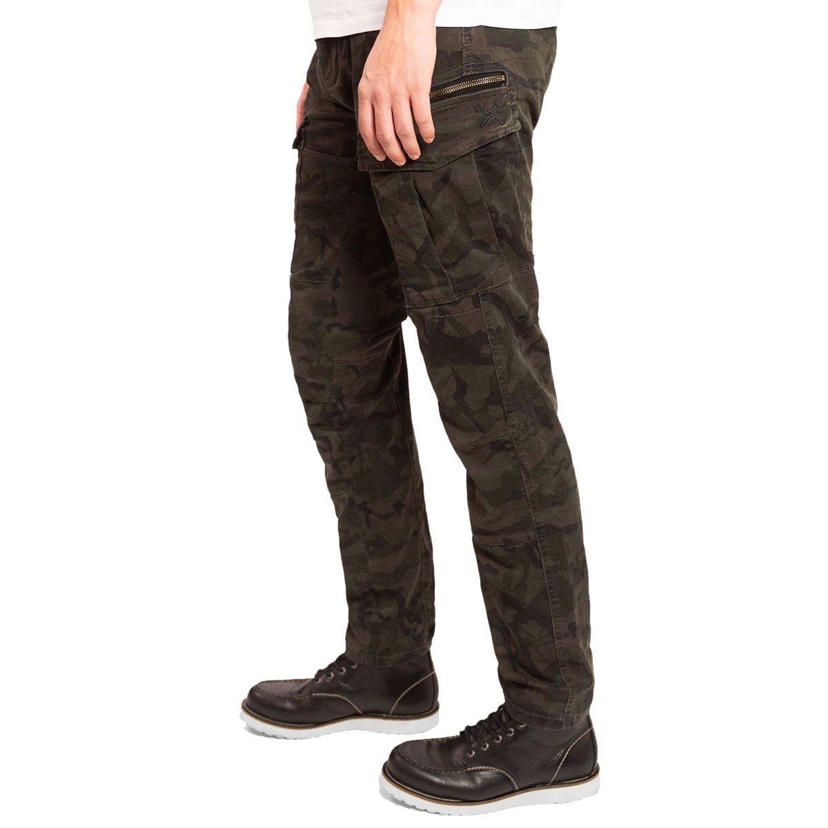 John Doe Stroker Protective Cargo Trouser With XTM Fiber Camouflage Brown - FREE UK Shipping, FREE 365 Day Returns | Moto Central