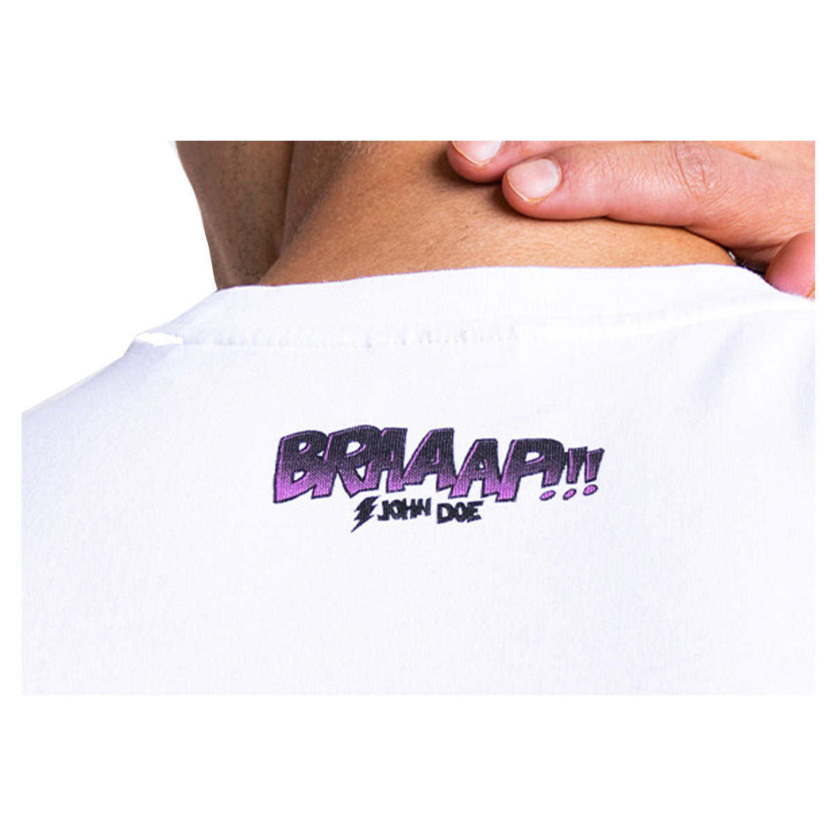 John Doe Braaaap V2.0 T-Shirt White  - FREE UK Shipping, FREE 365 Day Returns | Moto Central