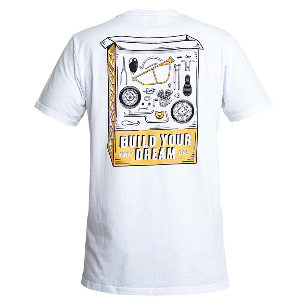 John Doe BYD 2 T-Shirt White  - FREE UK Shipping, FREE 365 Day Returns | Moto Central