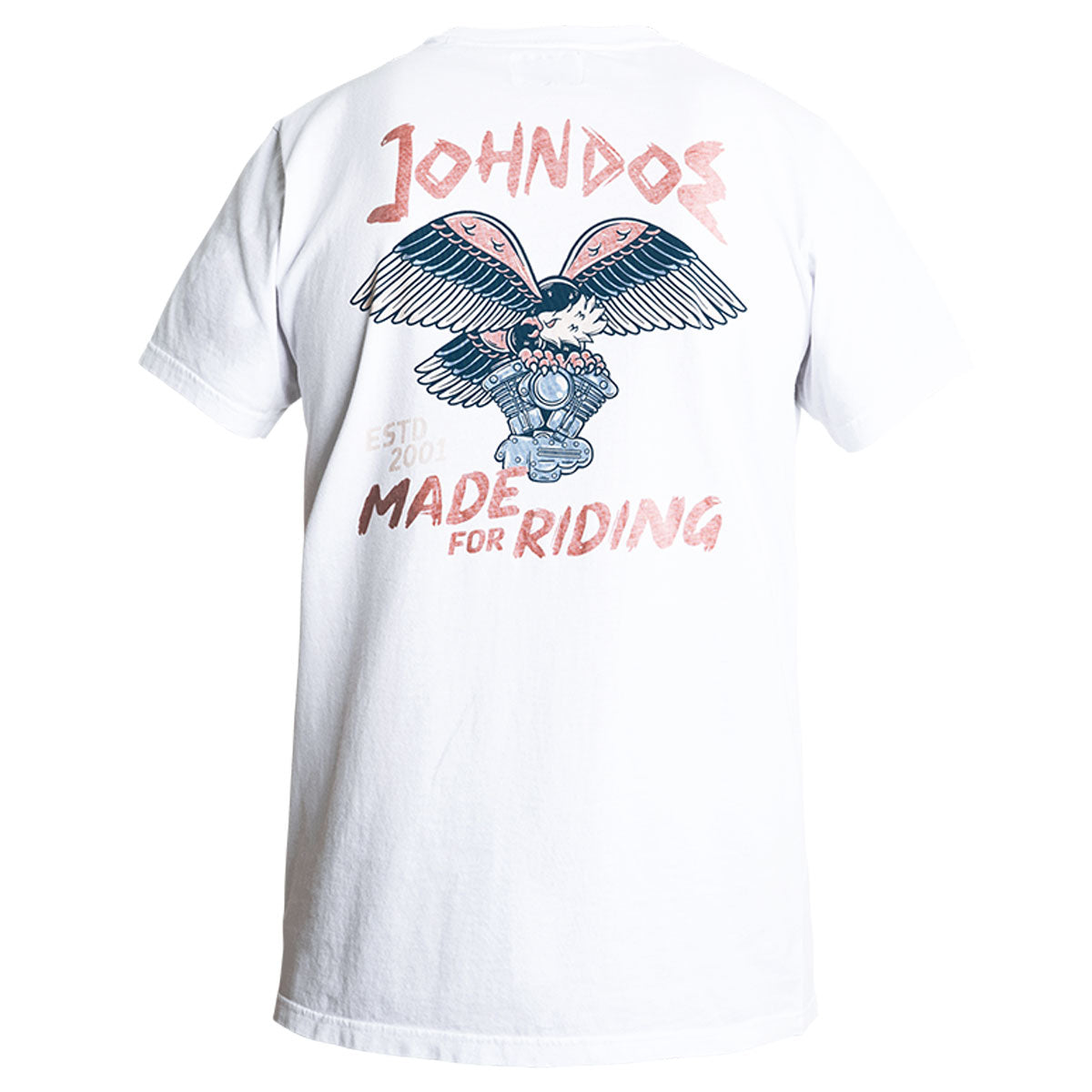 John Doe Eagle T-Shirt White  - FREE UK Shipping, FREE 365 Day Returns | Moto Central