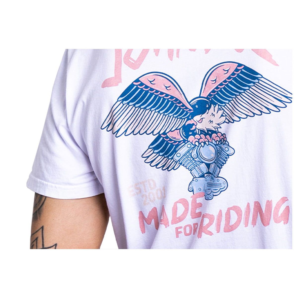 John Doe Eagle T-Shirt White  - FREE UK Shipping, FREE 365 Day Returns | Moto Central