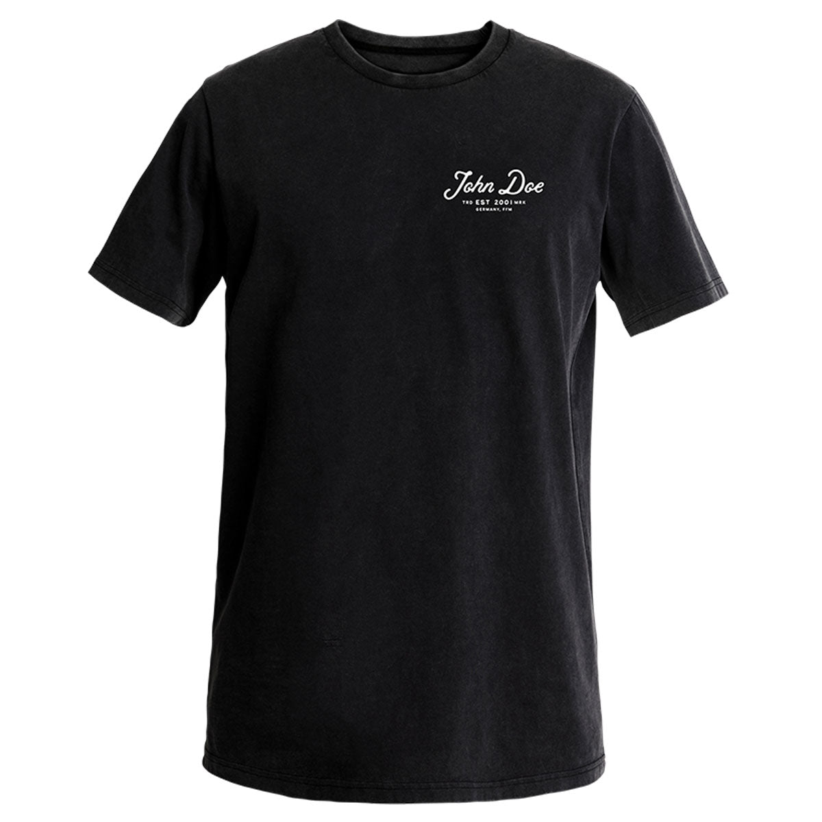 John Doe JD Lettering T-Shirt Black